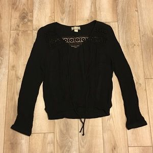 NWOT ethereal by Paper Crane | Black Lace Blouse S